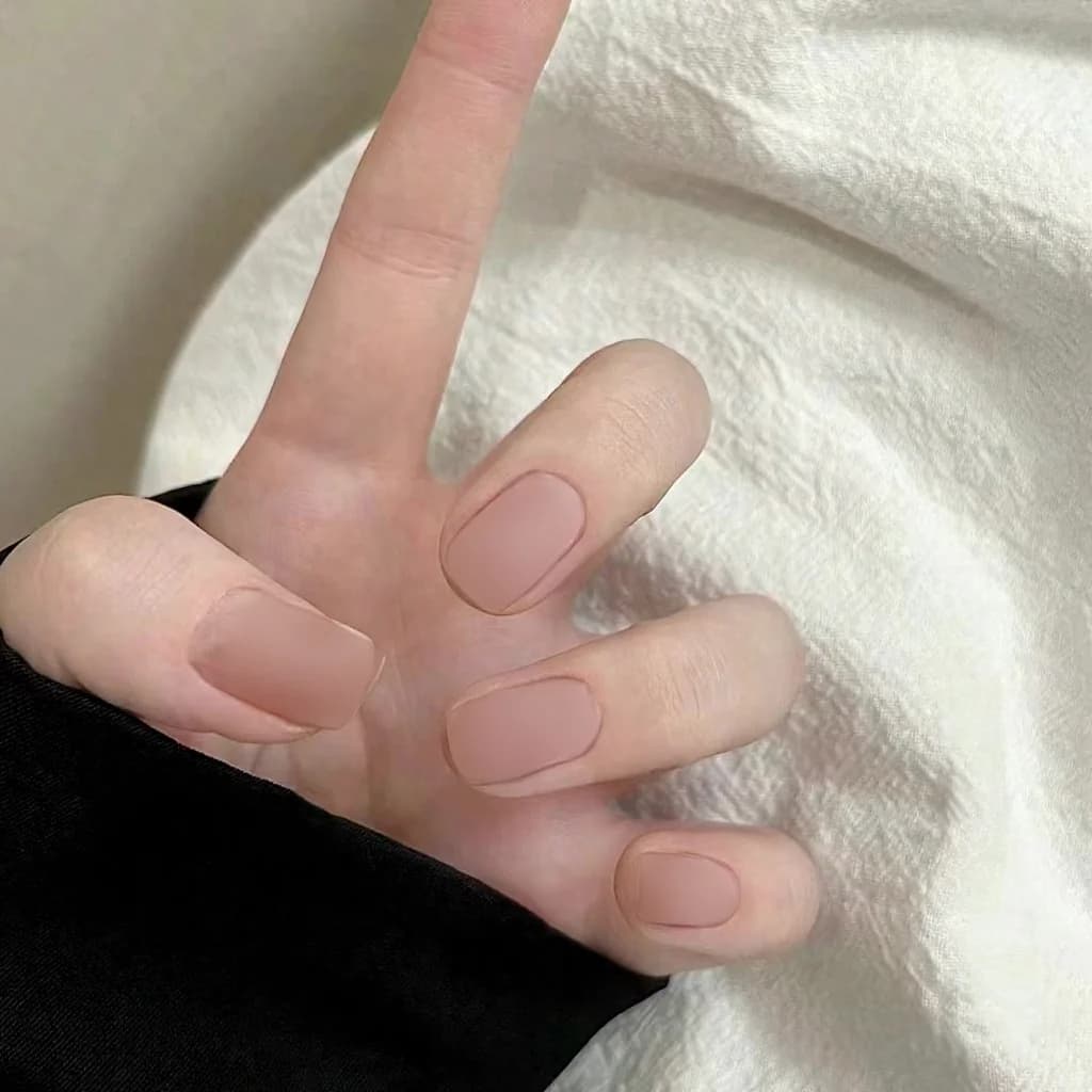 캣아이 스타 디자인 쇼트 라운드 팁온 네일 24개입 (재사용 가능)